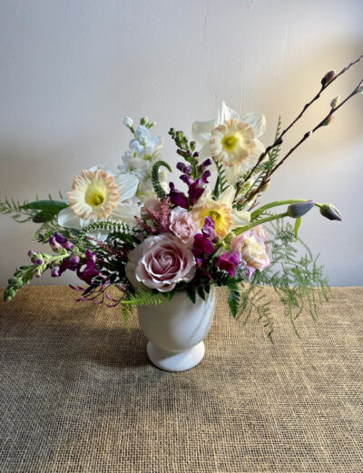 Daffodil arrangement by Farmhouse Box & Bloom